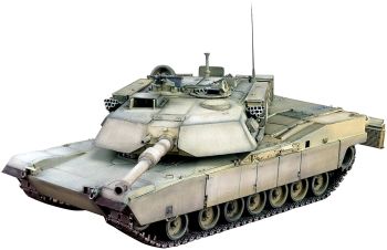 ITA6438 - ABRAMS M1 A1 HI tank om te monteren en te schilderen