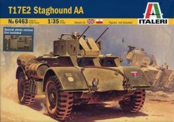 ITA6463 - Pantservoertuig T17E2 STAGHOUND AA om te monteren en te schilderen