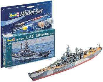 REV65128 - USS Missouri (WWII) met verf om zelf te bouwen