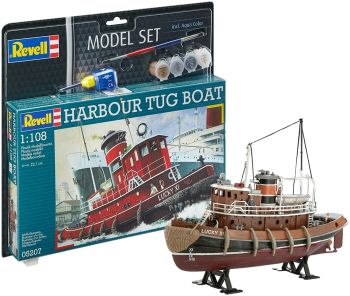 REV65207 - Modelset havensleepboot met verf om in elkaar te zetten