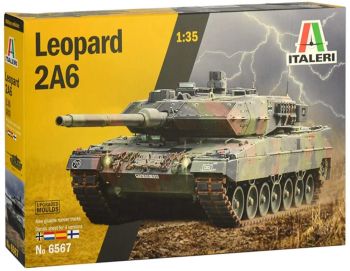 ITA6567 - Leopard 2A6 tank om in elkaar te zetten en te schilderen