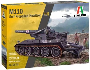 ITA6574 - M110A1 Zelfrijdende Houwitser-tank om te monteren en te schilderen