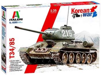 ITA6585 - Tank T-34/85 Koreaanse Oorlog om in elkaar te zetten en te schilderen