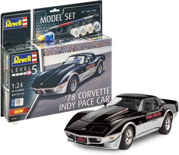 REV67646 - Modelset CORVETTE '78 Indy Pace met schilderij om in elkaar te zetten