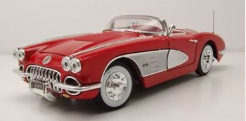 MMX73109ROUGE - CHEVROLET Corvette cabriolet 1958 Rood