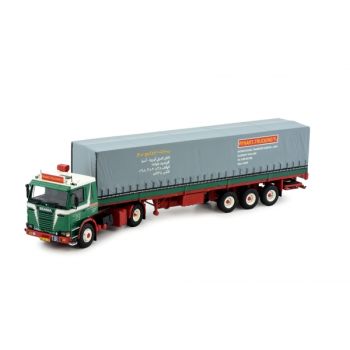 TEK77058 - Vrachtwagen met dekzeilaanhanger RYNART - SCANIA R142 4x2