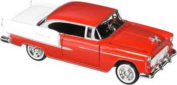 MMX73229RD - CHEVY Bel Air 1955 rood en wit