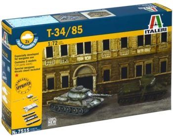 ITA7515 - Russische tanks T-34/85 snelle montage om te monteren en te schilderen