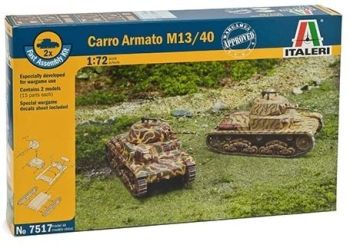 ITA7517 - Tanks Carro Armato M13/40 snelle montage om te monteren en te schilderen