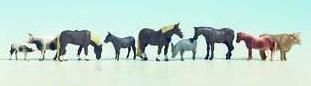NOC15713 - Kavel van 6 paarden en 3 koeien