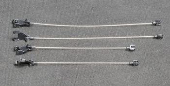 YCC783C-4 - Arrow metalen kabels voor LG 1550 Zwart RAL9005