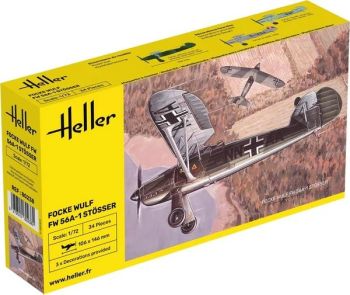 HEL80238 - FOCKE-WULF FW 56A-1 Stösser militair vliegtuig om te monteren en te schilderen