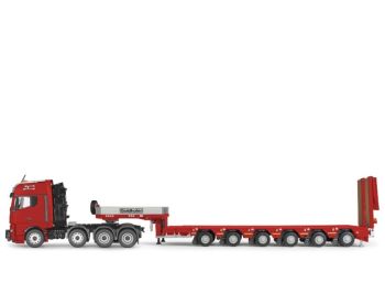 CON80256/0 - MAN TG GX 8x4 met 6-assige GOLDHOFER dieplader