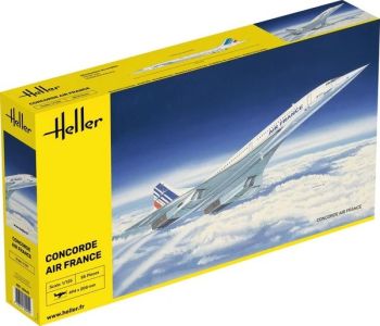 HEL80445 - Air France Concorde-vliegtuig wordt geassembleerd en geverfd.