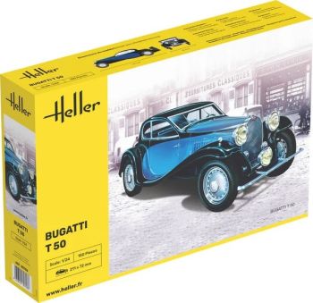 HEL80706 - Bugatti T50 – bouw- en schilderset