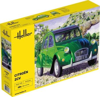 HEL80765 - Citroën 2CV (groen) – bouw- en schilderset