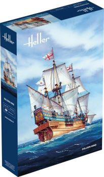 HEL80829 - Zeilschip Golden Hind – bouw- en schilderset