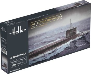 HEL81075 - U-boot S/M Le Redoutable - Historische collectie om te monteren en te schilderen