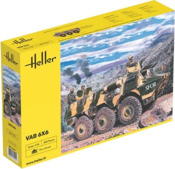 HEL81141 - VAB 6x6 militair voertuig om te monteren en te schilderen