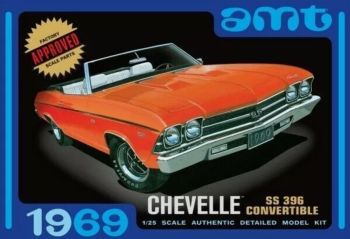 AMT823/12 - CHEVROLET Chevelle Cabriolet 1969 om te monteren en te schilderen