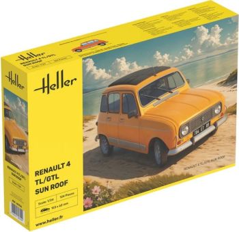 HEL82704 - RENAULT 4 TL/GTL met schuifdak, moet nog gemonteerd en gespoten worden.