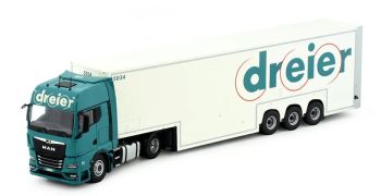 TEK85012 - Man TGX GX 4x2 met 3-assige trailer