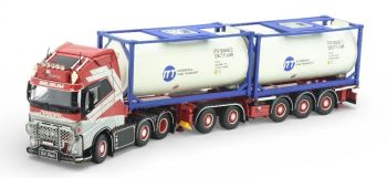 TEK86476 - VOLVO FH05 Globetrotter XL 6x2 met flexibele 3+2-assige trailer en 2 SL LOGISTICS containers
