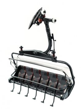 JC86503 - Zwart en rood 6-persoons stoeltjeslift