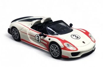 MNC870062137 - PORSCHE 918 Spyder #3 2015 Wit met rode strepen