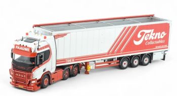 TEK87077 - SCANIA Next Generation R650 6x4 con rimorchio per trasporto cereali PAAUWE a 3 assi