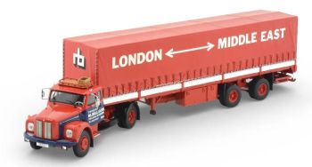 TEK88064 - SCANIA 110 Super 4x2 met 2-assige gesloten transporttrailer BILLIAUW