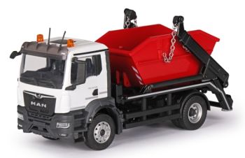 CON81216/01 - MAN TGS 4x2 vorkheftruck met kippende aanhanger