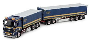 TEK81837 - VOLVO FH04 6x4 drager met aanhanger 2+3 Assen HNT