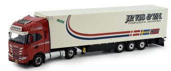TEK82081 - IVECO S-Way 4x2 met aanhanger koelwagen 3 assen JP. VIS & ZN.