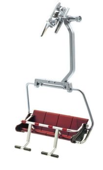 JC87050 - Rode 4-persoons stoeltjeslift