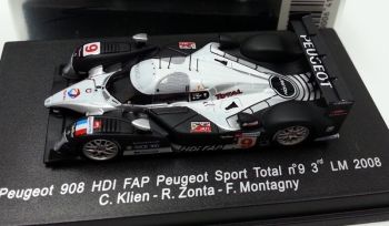 SPA87S087 - PEUGEOT 908 HDI FAP #9 – 3e op Le Mans 2008 C.KLIEN. R.ZONTA. F. MONTAGNY