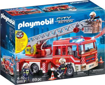 PLAY9463 - Brandweerwagen met schommelladder
