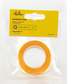 HEL99012 - 2 rollen afplaktape, 6 mm x 18 m