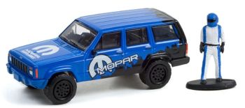 GREEN97120-E - JEEP Cherokee Sport MOPAR offroad met chauffeur 2001 THE HOBBY SHOP serie 12 in blister