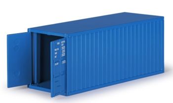 CON99928/17 - Container 20 voet blauw