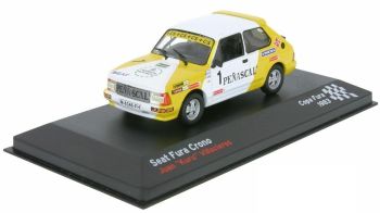 AKI0157 - SEAT Fura Crono #1 geel en wit Juan Kura Villacieros Copa fura 1983