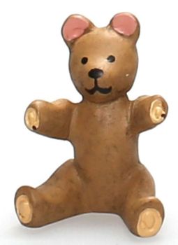 AKI0258 - Miniatuur teddybeer voor poppenhuis hoogte 2cm