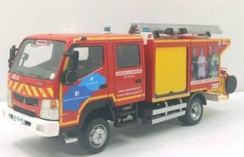 ALERTE0067B - MITSUBISHI FUSO Canter Gallin CCRL TDF brandweerwagen 2017 gelimiteerd tot 320 exemplaren
