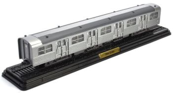 ATL2434008 - Tussenoplegger ZBB-25101 tweede klasse grijs roestvrij staal voor treinstellen Type ZBD-5101 SNCF uit de serie Les Automotrices des Réseaux Français niet-functionele machine