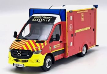 ALERTE0169 - MERCEDES-BENZ Sprinter WAS VSAV Marin pompier de Marseille - Beperkt tot 300ex.