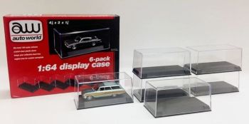 AWDC008 - 6 vitrines voor auto's 1/64