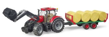 BRU3198 - CASE IH Optum CVX en balenaanhanger