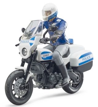 BRU62731 - DUCATI Scrambler politiemotorfiets met chauffeur