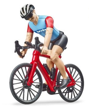 BRU63110 - Fietser man met fiets