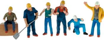 CON99801 - Set van 6 bouwplaatskarakters Schaal: 1/50